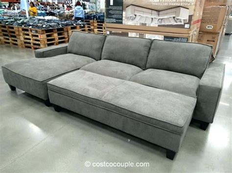 Storage Ottoman Perfectly Bumps up. . Costco sleeper sectional